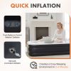Inflatable Air Mattress with Built-in Pump, Queen Size 18in
