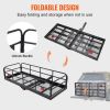 VEVOR Hitch Cargo Carrier, 60 x 24 x 14 in Folding Trailer Hitch Mounted Steel Cargo Basket