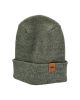 Haakwear Theta Stitch Fusion Cuffed Beanie (Patent Pending Design)-Gray/Green, Made in USA