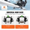 VEVOR Kayak Roof Rack 2 Pairs J-Bar, Soft Roof Rack Quick Folding, Top Mount Tie Down, Carrier for kayak, Surf Board, Canoe, SUP, Ski Board