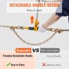 VEVOR Ratchet Chain Binder, 5/16"-3/8" Heavy Duty Load Binders, with G80 Chains 7100 lbs Secure Load Limit, Labor-saving Anti-skid Handle