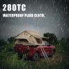 Roof tent with 280TC 2000 waterproof lattice material