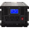 VEVOR Power Inverter, 2000W Modified Sine Wave Inverter, DC 12V to AC 120V Car Converter, with LCD Display, Remote Controller, LED Indicator