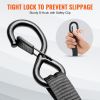 VEVOR Ratchet Tie Down Straps (4PK), 2200 lb Max Break Strength, Includes 4 Premium 1" x 15' Rachet Tie Downs with Padded Handles