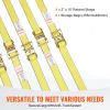 VEVOR Ratchet Tie Down Straps (8PK), 4400 lb Break Strength, E-Track Endless Ratchet with 8 Premium 2" x 15' Rachet Tie Downs Heavy Duty