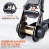 VEVOR Ratchet Tie Down Straps (4PK), 2200 lb Max Break Strength, Includes 4 Premium 1" x 15' Rachet Tie Downs with Padded Handles