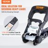 VEVOR Ratchet Tie Down Straps (4PK), 5208 lb Max Break Strength, Includes 4 Premium 1.6" x 8' Rachet Tie Downs with Padded Handles