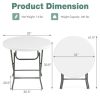32 Inch Round Foldable Lightweight Folding Table