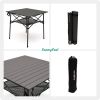 Outdoor Folding Table Lightweight Compact Aluminum Camping Table
