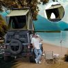 Explorer Plus Rooftop Tent Hardshell with Side Awning, Air Flow Outlet with Bracket, Luggage Racks & Replaceable Netting Rain Curtain