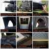 Explorer Plus Rooftop Tent Hardshell with Side Awning, Air Flow Outlet with Bracket, Luggage Racks & Replaceable Netting Rain Curtain