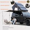 Explorer Plus Rooftop Tent Hardshell with Side Awning, Air Flow Outlet with Bracket, Luggage Racks & Replaceable Netting Rain Curtain