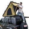 Explorer Plus Rooftop Tent Hardshell with Side Awning, Air Flow Outlet with Bracket, Luggage Racks & Replaceable Netting Rain Curtain