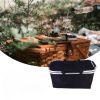 30L Insulated Picnic Basket Cooler Collapsible Food Delivery Storage Bag Grocery Market Basket Heat & Cool Insulation w/ Aluminum Handles