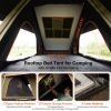 Explorer Plus Rooftop Tent Hardshell with Side Awning, Air Flow Outlet with Bracket, Luggage Racks & Replaceable Netting Rain Curtain