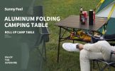 Outdoor Folding Table Lightweight Compact Aluminum Camping Table